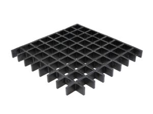 Art.No.15023 - H 25mm, 38x38, black, meniscus, iso FR